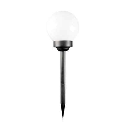 LAMPA SOLARNA OGRODOWA BIAŁA KULA LED RGB 15cm 11850145758