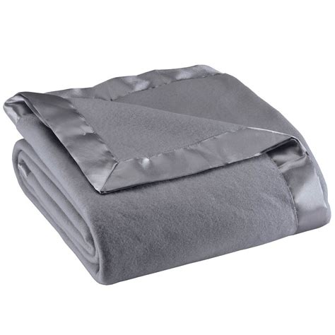 Satin Fleece Blanket Satin Edged Blanket Easy Comforts