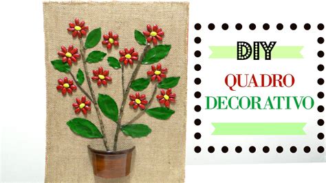 Quadro Decorativo De Flores Artesanato DIY Do Compartilhando Arte