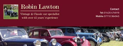 Robin Lawton Vintage And Classic Cars Home