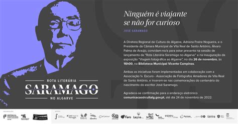 Drcalg Apresenta “rota Literária Saramago No Algarve” Rua Fm