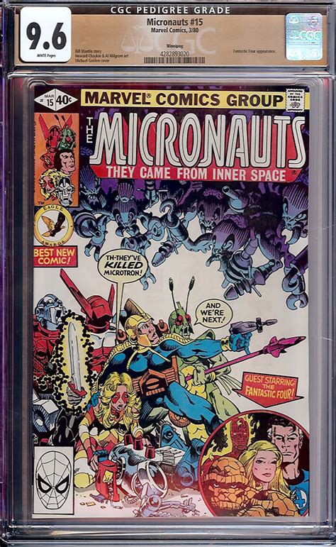 Micronauts Cgc W Winnipeg Auction Pedigree Comics