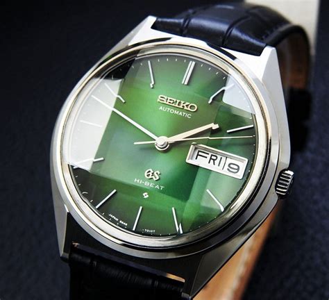 【やや傷や汚れあり】seiko グランドセイコー ハイビート 56gs 5646 7011 Steel Green Dial Cut