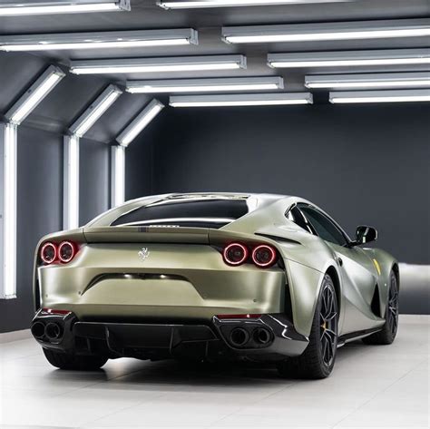 One Very Customized Ferrari 812 Superfast In Verde Masoni Opaco At