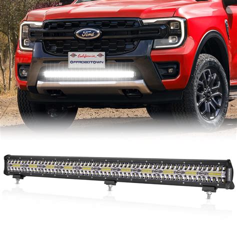 Inch Led Light Bar Offroadtown W Led Driving Light Spot Flood