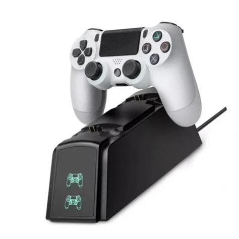 Carregador Gamer Controle Compatível PlayStation 4 Ps4 Base Duplo