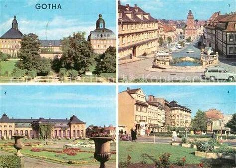 AK Ansichtskarte Gotha Thueringen Schloss Hauptmarkt Orangerie