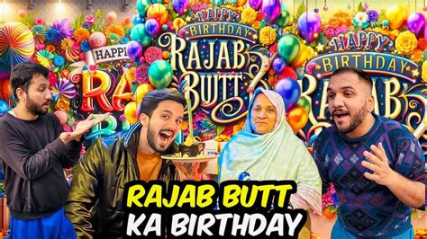 Surprising Rajab Butt On His Birthday Haider Babar Vlogs Youtube