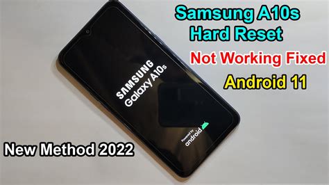 Samsung A10s Hard Reset Not Working Fixed Android 11 Sm A107f Factory Reset Pattren Unlock