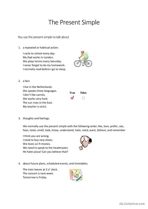 Present Simple Tense Explanation English Esl Worksheets Pdf And Doc