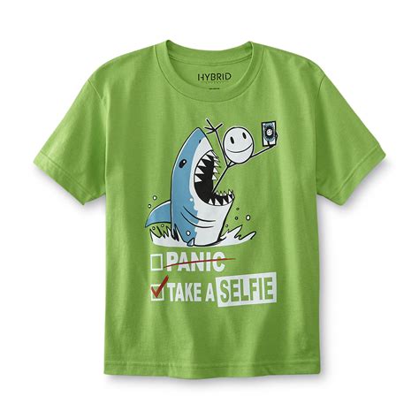 Attitude Boys Graphic T Shirt Shark