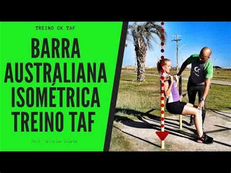 TAF Como fazer Sustentação na Barra Isométrica Dica de treino YouTube