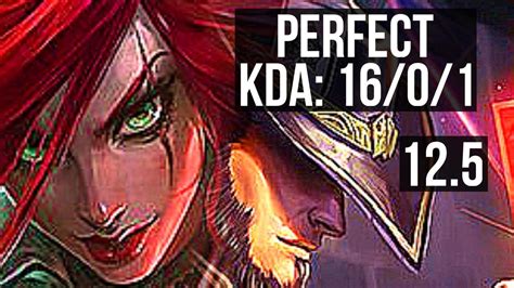 KATARINA Vs TWISTED FATE MID Penta 16 0 1 Legendary 600 Games