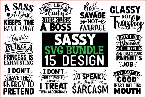 Sassy Svg T Shirt Design Bundle Graphic By Svg Print Design · Creative