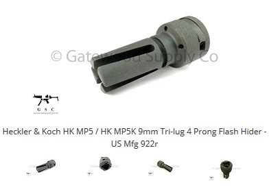 Wts Hk Mp Mp K Mm Tri Lug Prong Flash Hider