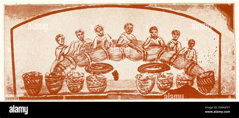 This 1910 Illustration Shows A Wall Painting Of A Eucharistic Meal In