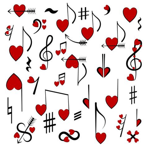 1400 Treble Clef Heart Stock Illustrations Royalty Free Vector