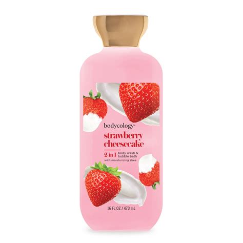 Bodycology 2 In 1 Body Wash And Bubble Bath Strawberry Cheesecake 16 Fl