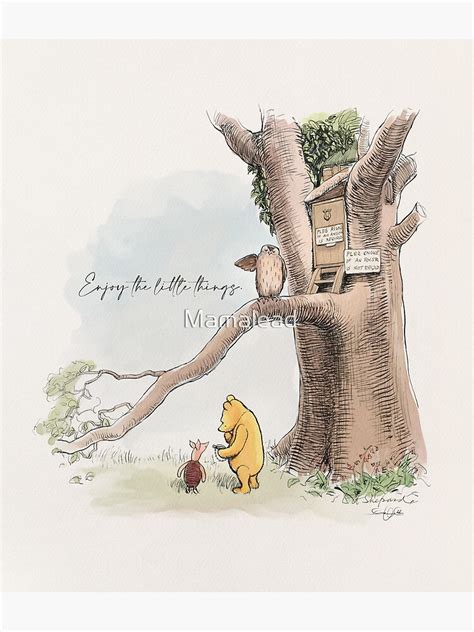 Pooh Piglet At Owls Home Poster For Sale By Mamalead Redbubble