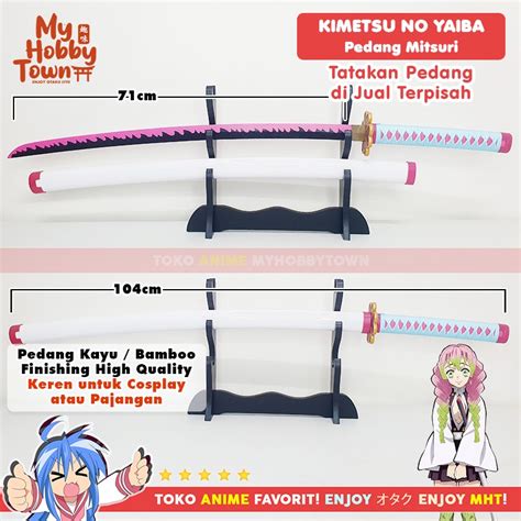 Jual Replika Pedang Bambu Nichirin Demon Slayer Kimetsu No Yaiba