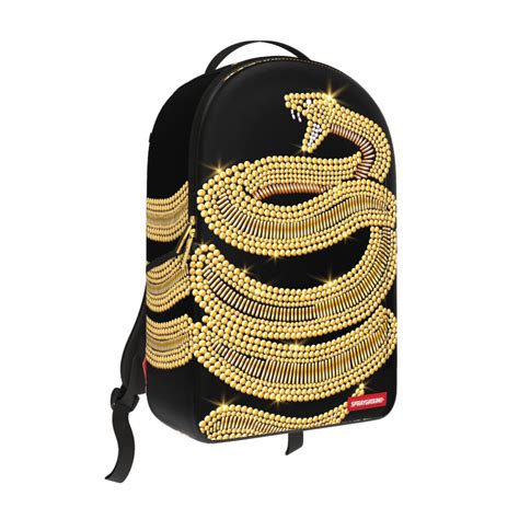 Sprayground Gold Sequin Snack Backpack Underground Clothing