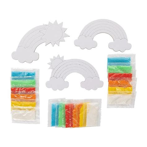 Rainbow Sand Art 12 Pack Oshc Craft Kits