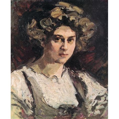 Portrait Of Nadezhda Komarovskaya Konstantin Korovin Oil