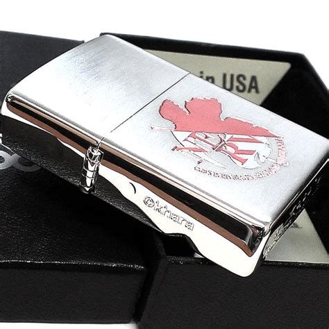 ZIPPO エヴァンゲリオン ネルフマーク ライター リバイバル版 NERV シルバーレッド ジッポ 赤銀 限定 シリアル入り かっこいい