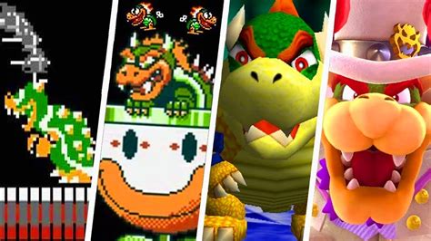 Evolution Of Bowser Battles In Super Mario Games Youtube