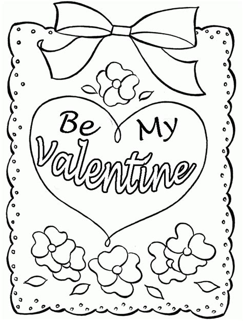 Free Printable Valentines Day Cards To Color