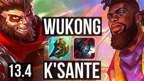 WUKONG Vs K SANTE TOP 3 4M Mastery 6 1 6 800 Games KR Master