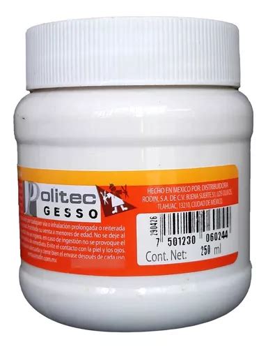 Politec Gesso Blanco Frasco Con Ml Meses Sin Inter S