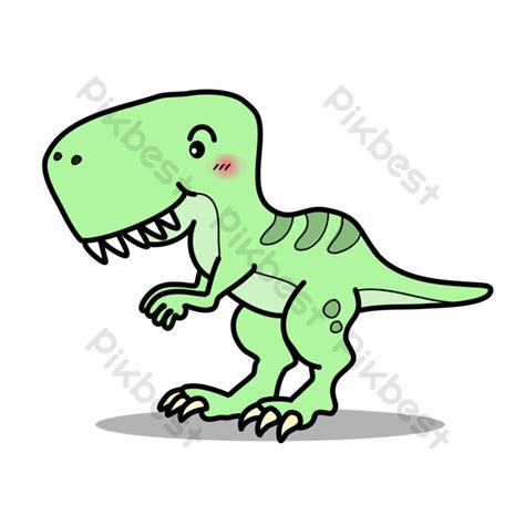 Dinosaur Cartoon Doodle Kawaii Anime Coloring Page Cute Illustration