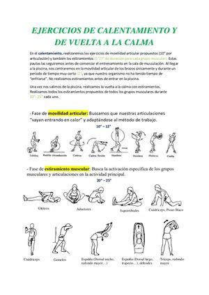 Calaméo Ejercicios De Calentamiento Y De Vuelta A La Calma