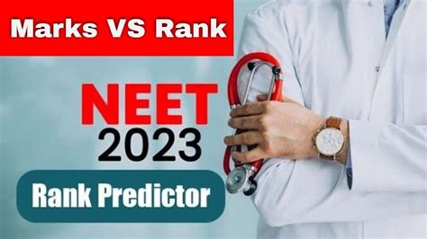 Neet 2023 Marks Vs Rank Prediction Neet 2023 Marks Answer Keys Nta Youtube Answer Keys