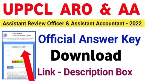 Uppcl Aro Answer Key Uppcl Assistant Accountant Answer Key