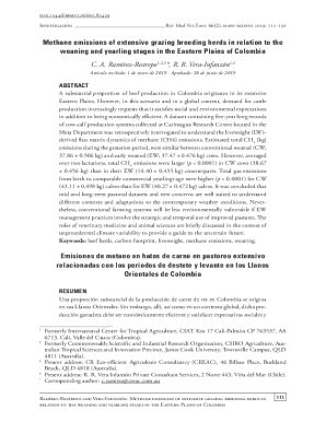 Fillable Online Methane Emissions Of Extensive Grazing Breeding Herds