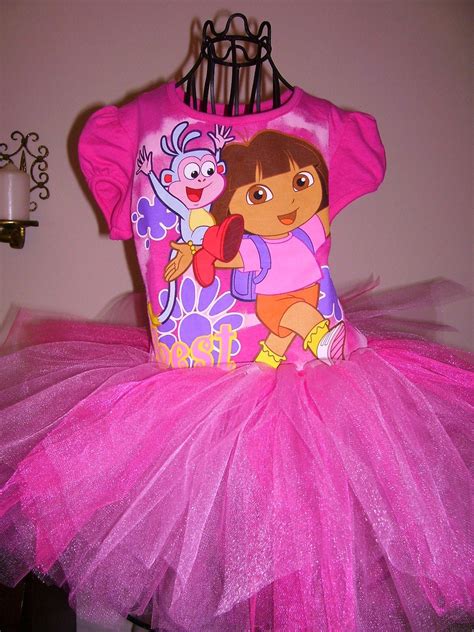 Dora The Explorer Tutu Dress Size 5tready By Designsbyclaudia