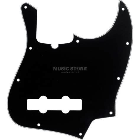 Fender Pickguard J Bass Modern Style Black 3 Ply Music Store Professional