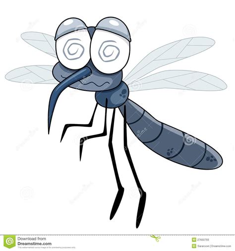 Illustration about Illustration of Cartoon Mosquito on white. Illustration of mosquito, malaria ...