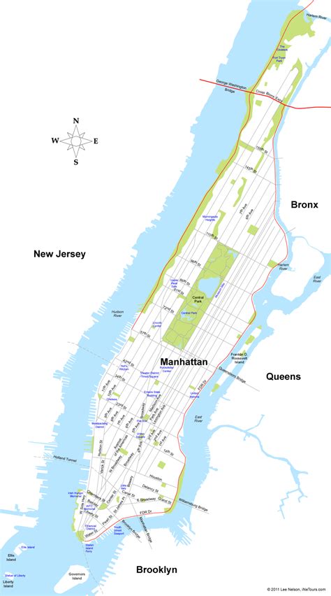 Map Manhattan 여러가지 맨해튼 지도 네이버 블로그
