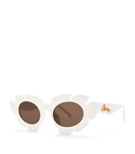 Womens Loewe Eyewear White X Paulas Ibiza Flower Sunglasses Harrods Uk