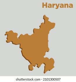 Haryana Map Vector Flat Design Indian Stock Vector (Royalty Free) 2101300507 | Shutterstock