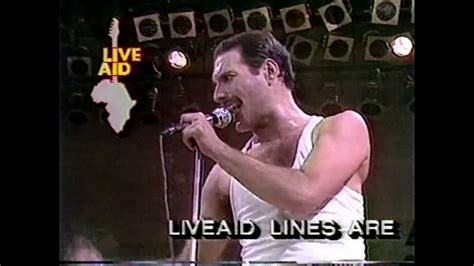 Queen We Will Rock You Live At Live AID 1985 MTV Broadcast