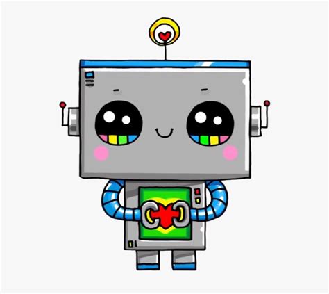 #robot #kawaii #cute - Draw So Cute Robot , Free Transparent Clipart - ClipartKey