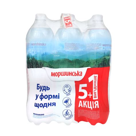 Вода минеральная негазированная Моршинська м/у 6х1.5л Моршинська ...