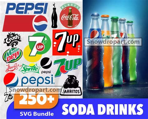 250 Soda Drinks Logo Svg Bundle Soda Drink Svg Soft Drink Svg