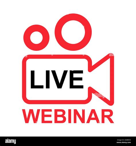 Webinar Icon Stock Vector Images Alamy