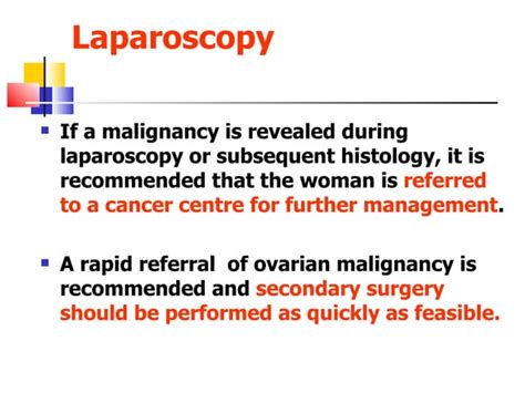 Management Of Ovarian Cysts In Postmenopausal Women