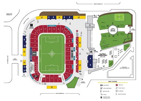 The Official Stadium Map To America First Field